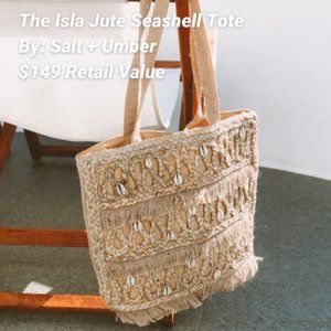 Salt + Umber seashell tote - Beachly - NWT